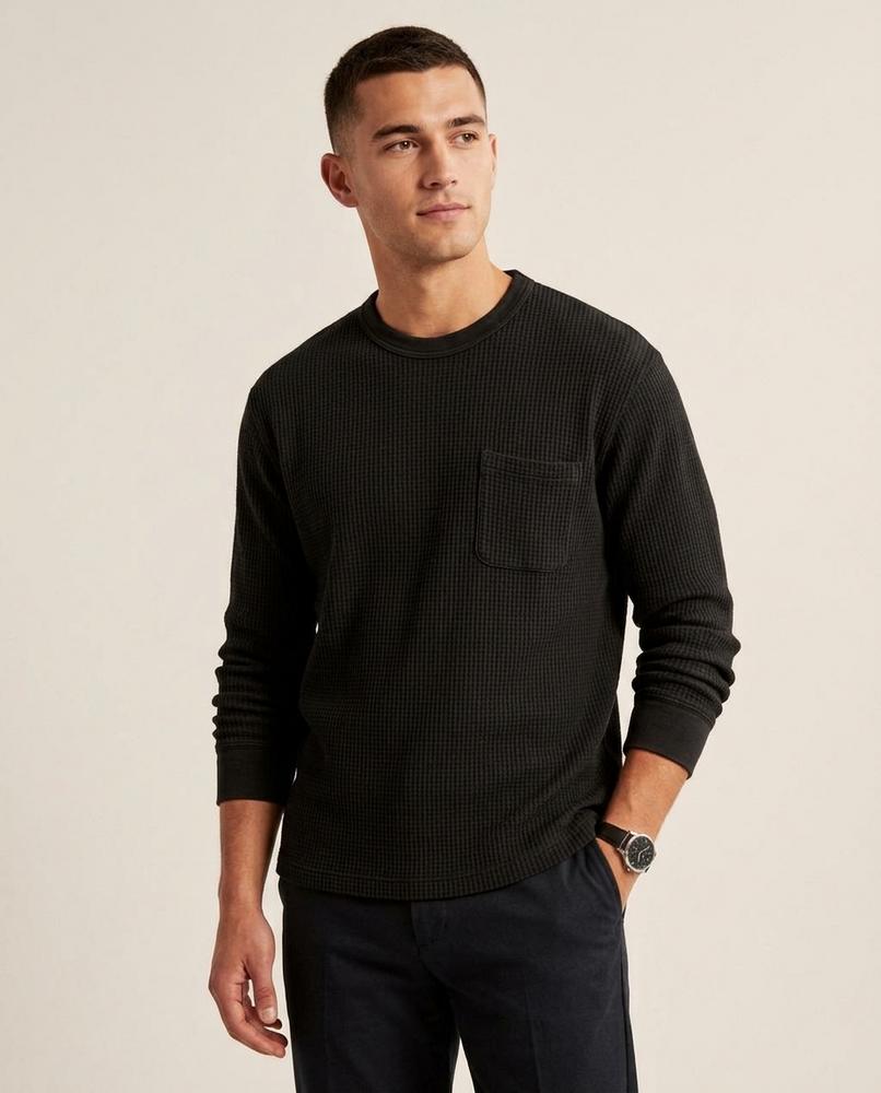 Lands Fashion - Magar | Waffle-Knit Long-Sleeved Sweater Men