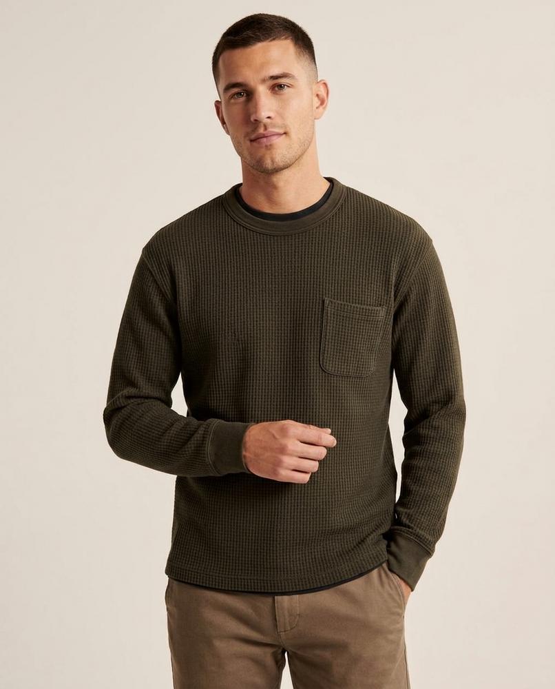 Lands Fashion - Magar | Waffle-Knit Long-Sleeved Sweater Men