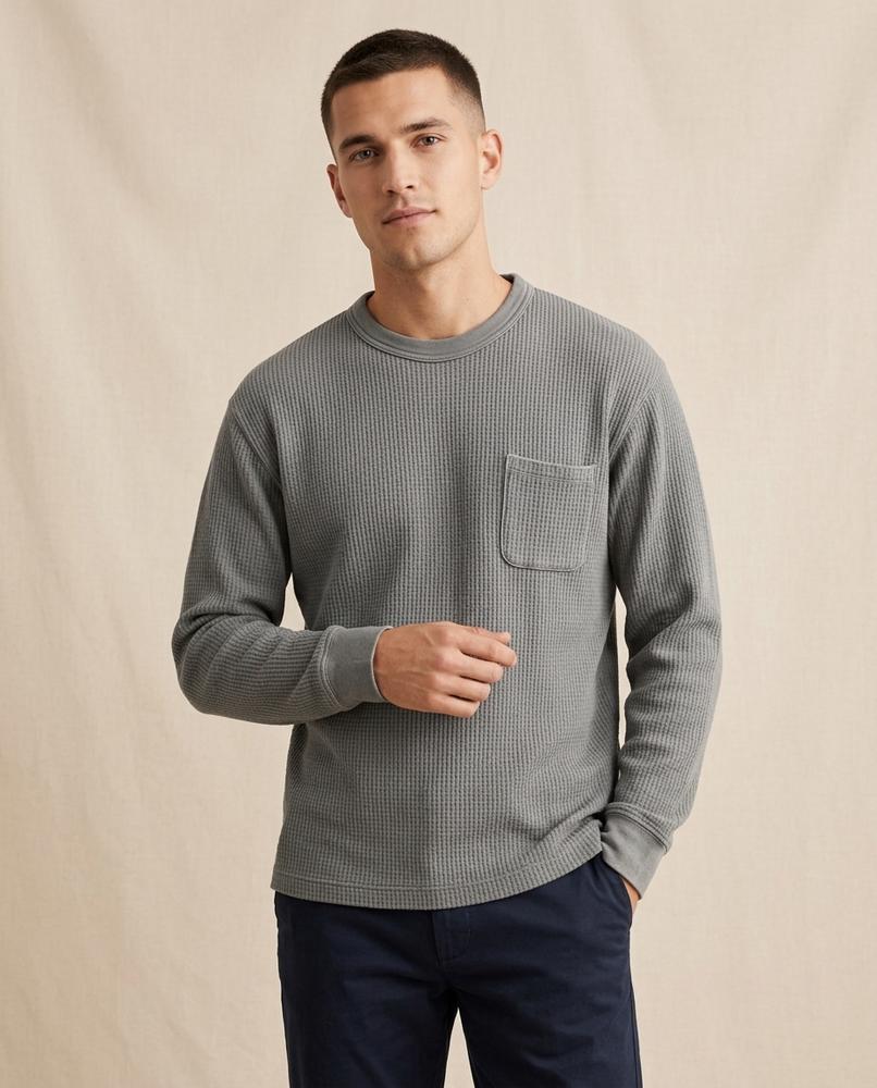 Lands Fashion - Magar | Waffle-Knit Long-Sleeved Sweater Men