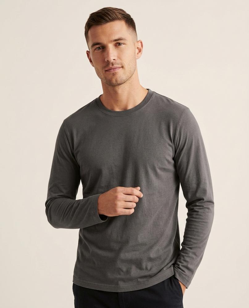 Lands Fashion - Vorer | Long-Sleeved Crewneck T-Shirt Men