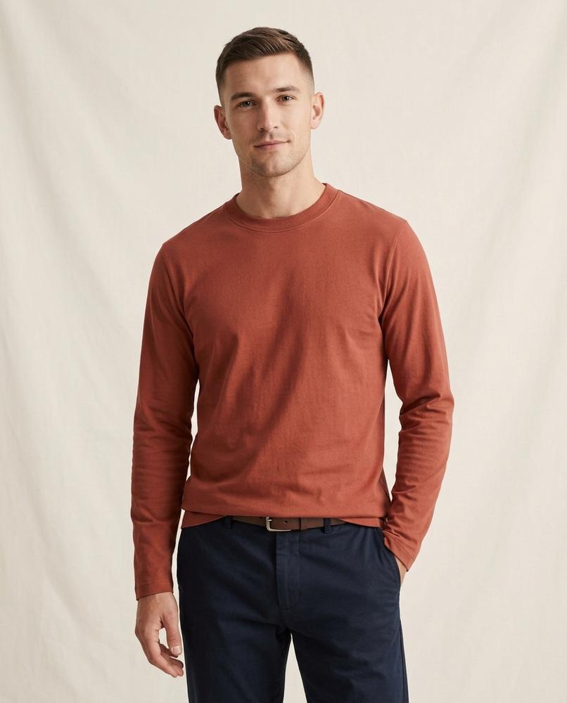 Lands Fashion - Vorer | Long-Sleeved Crewneck T-Shirt Men