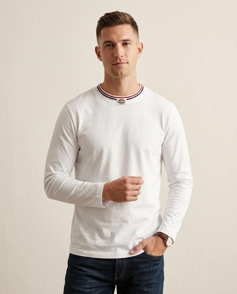 Lands Fashion - Vorer | Long-Sleeved Crewneck T-Shirt Men
