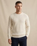 Lands Fashion - Calev | Waffle-Knit Crewneck Sweater Men