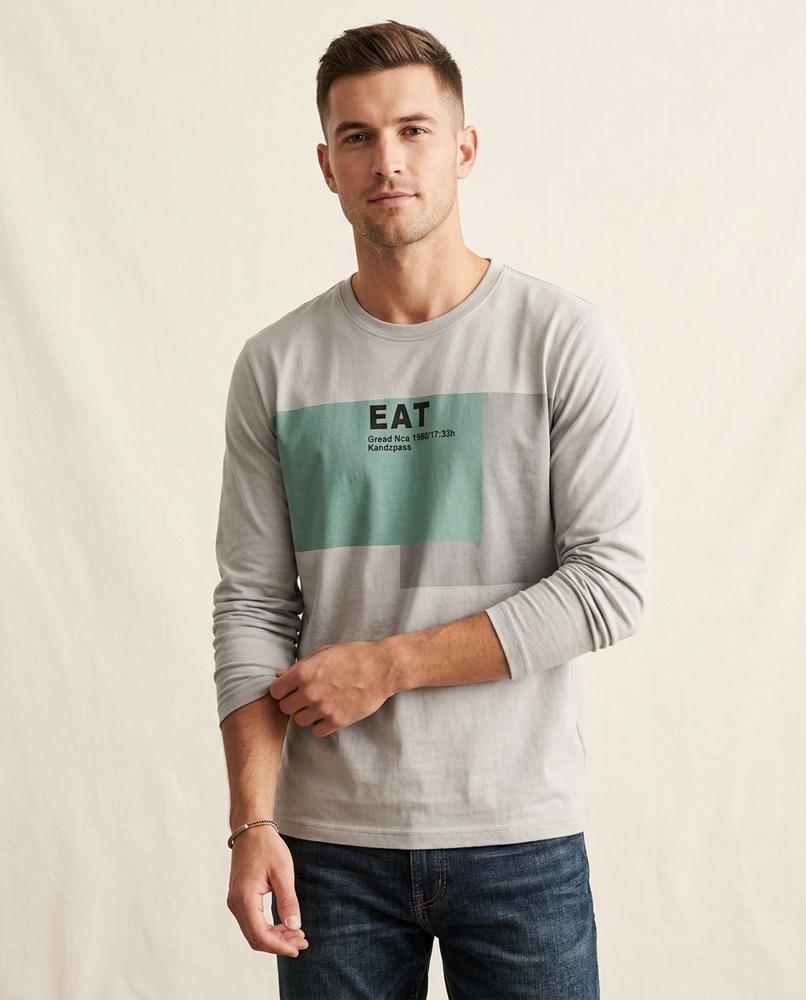 Lands Fashion - Mumul | Color-Block Relaxed Fit T-Shirt Men