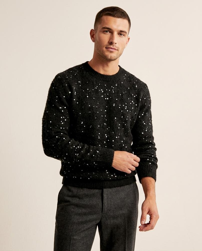 Lands Fashion - Lesol | Sequin-Embellished Knitted Sweater Men