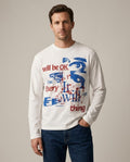 Lands Fashion - Yawod | Long-Sleeved Graphic Print T-Shirt Men
