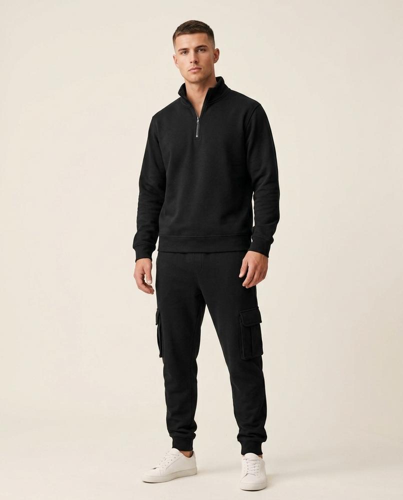 Lands Fashion - Corod | Quarter-Zip Cargo Suit Men