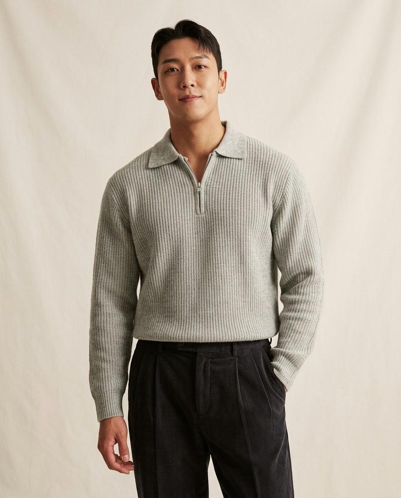 Lands Fashion - Rorut | Ribbed Quarter-Zip Sweater Men