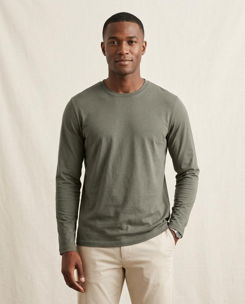 Lands Fashion - Nusav | Long-Sleeved Crewneck T-Shirt Men