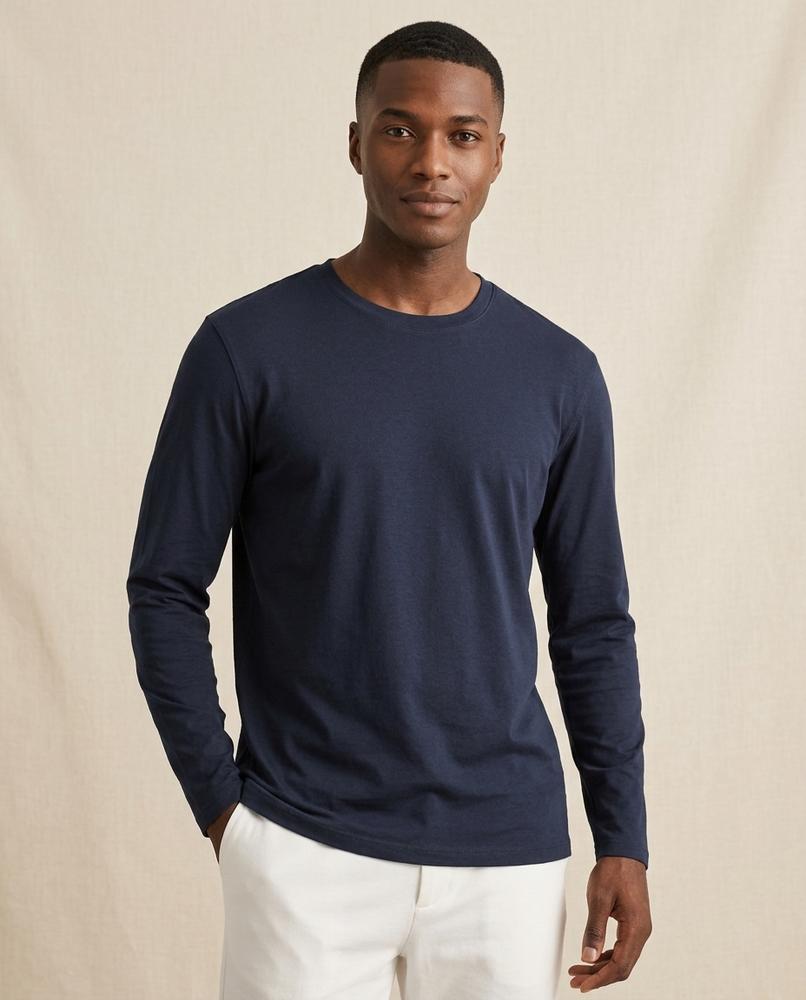 Lands Fashion - Nusav | Long-Sleeved Crewneck T-Shirt Men