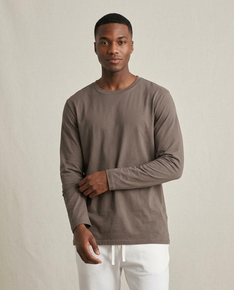 Lands Fashion - Nusav | Long-Sleeved Crewneck T-Shirt Men