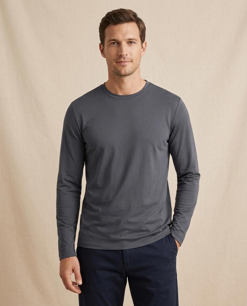 Lands Fashion - Nusav | Long-Sleeved Crewneck T-Shirt Men