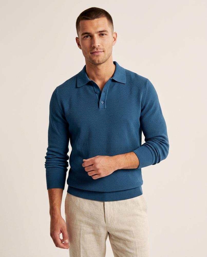 Lands Fashion - Vawor | Textured Knit Long-Sleeved Sweater Men