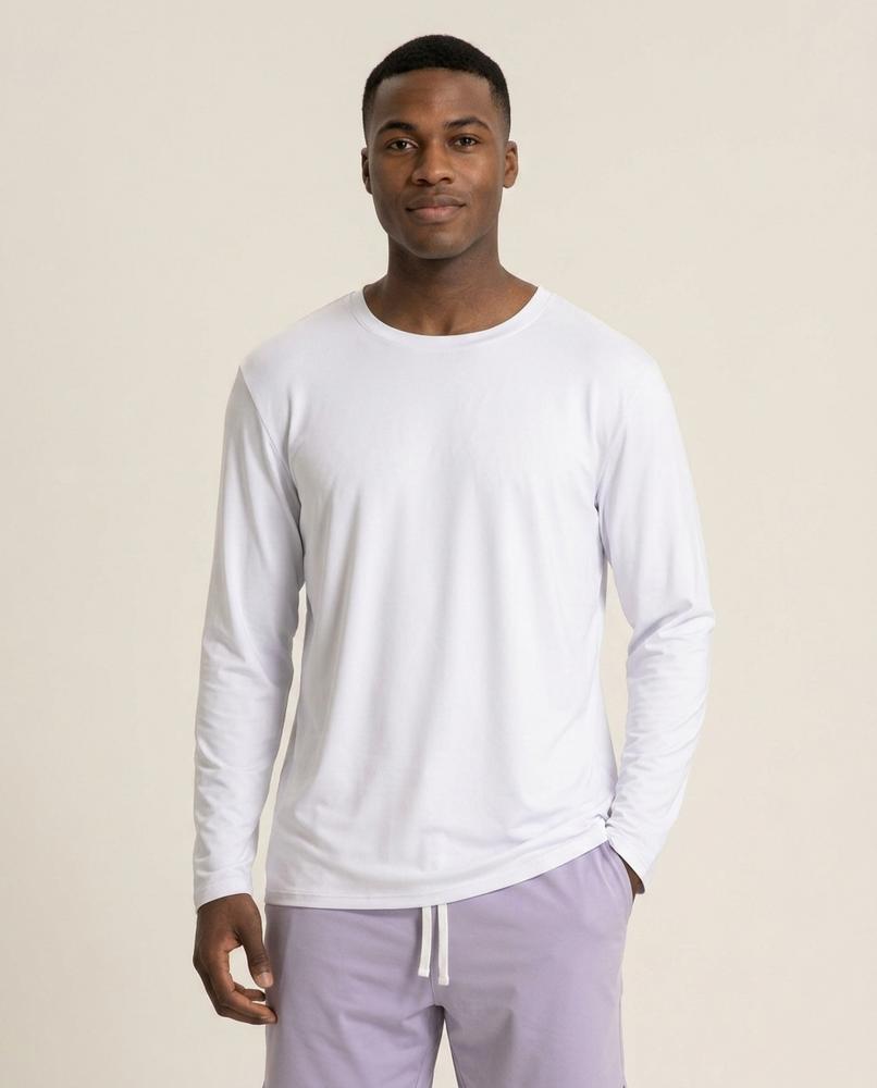 Lands Fashion - Nusav | Long-Sleeved Crewneck T-Shirt Men