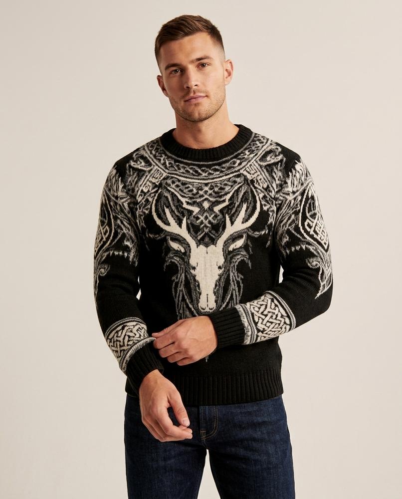 Lands Fashion - Yabur | Graphic Knit Sweater Men