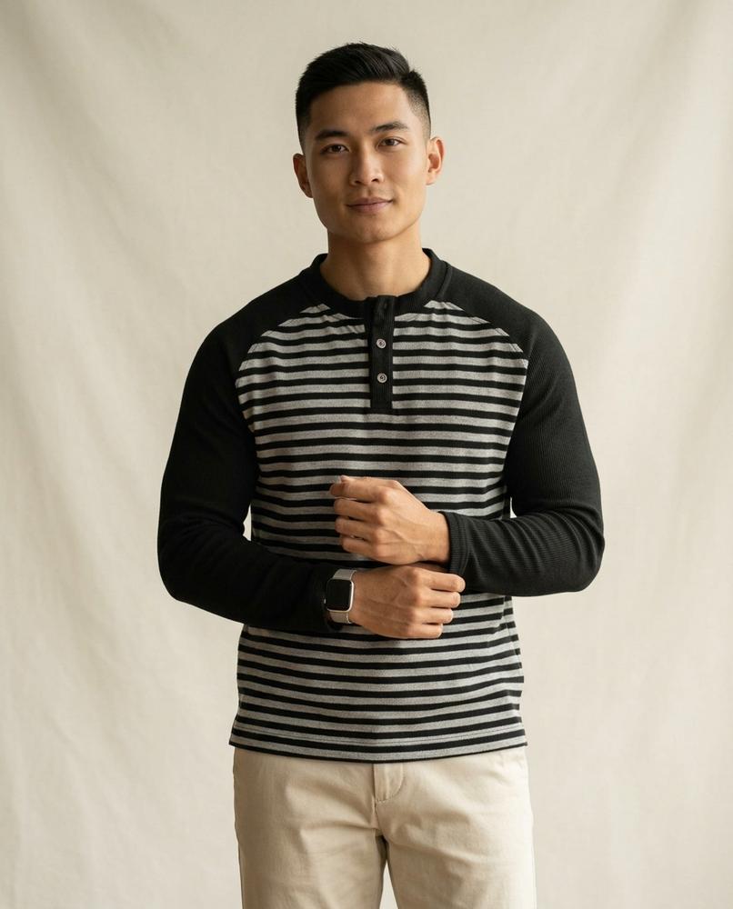 Lands Fashion - Ailas | Striped Buttoned Shirt Men