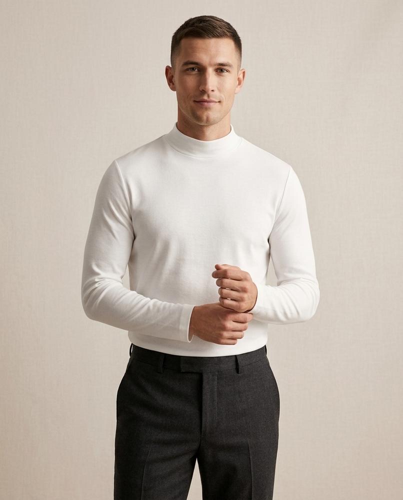 Lands Fashion - Sozal | Mock-Neck Long-Sleeved Top Men