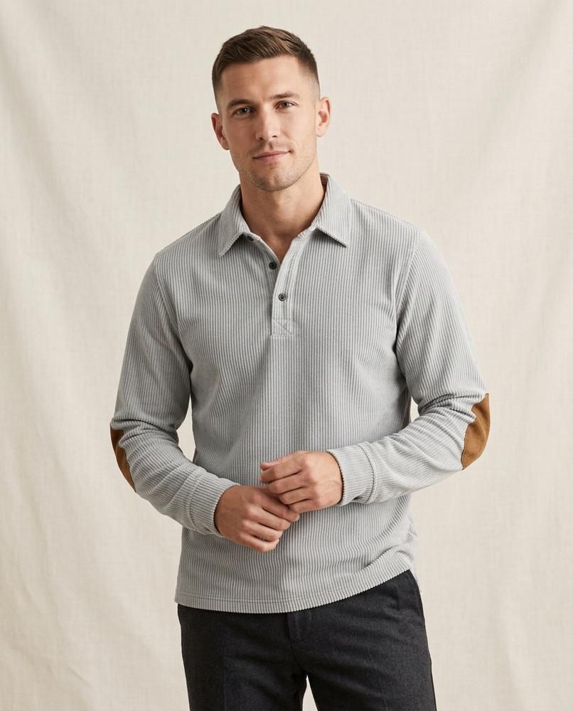 Lands Fashion - Derik | Corduroy Elbow-Patch Sweater Men