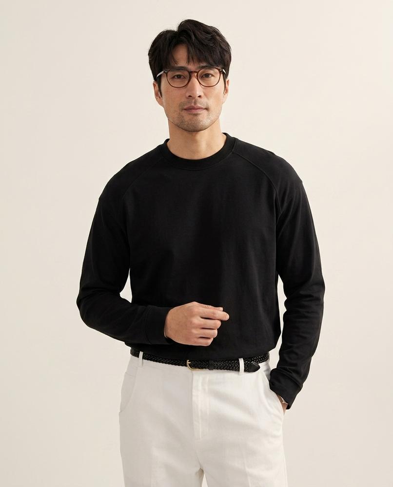 Lands Fashion - Kapov | Raglan-Sleeved Crewneck Sweatshirt Men