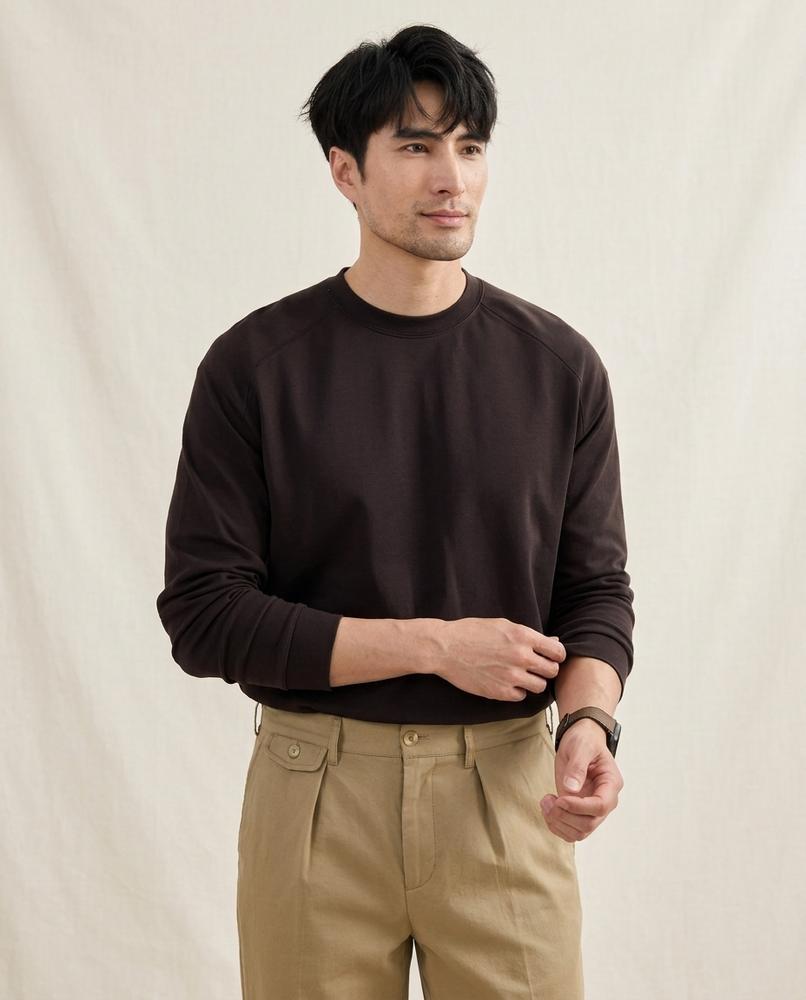 Lands Fashion - Kapov | Raglan-Sleeved Crewneck Sweatshirt Men
