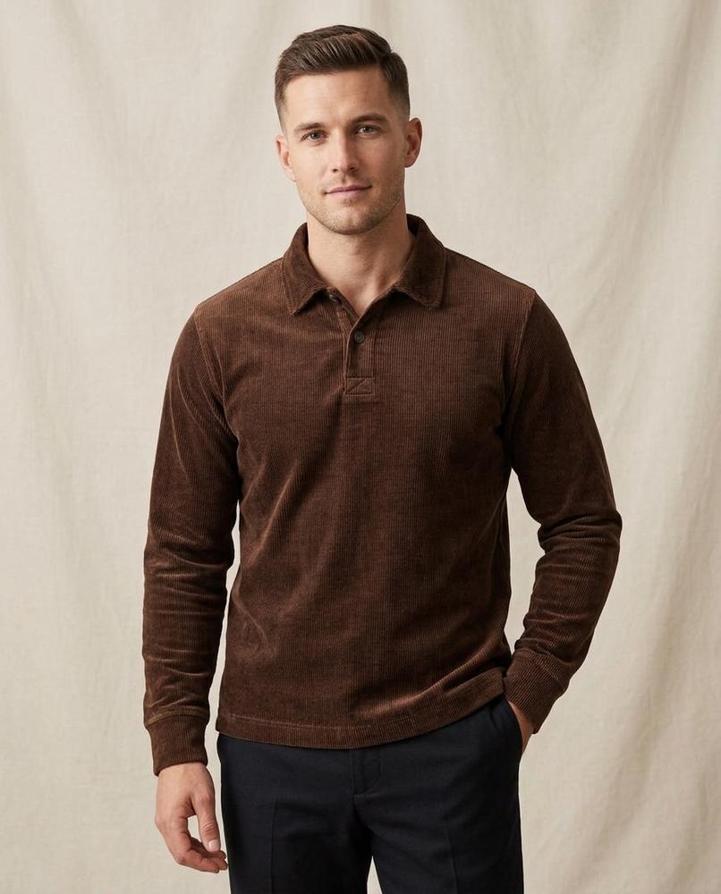 Lands Fashion - Nulun | Corduroy Long-Sleeved Sweater Men