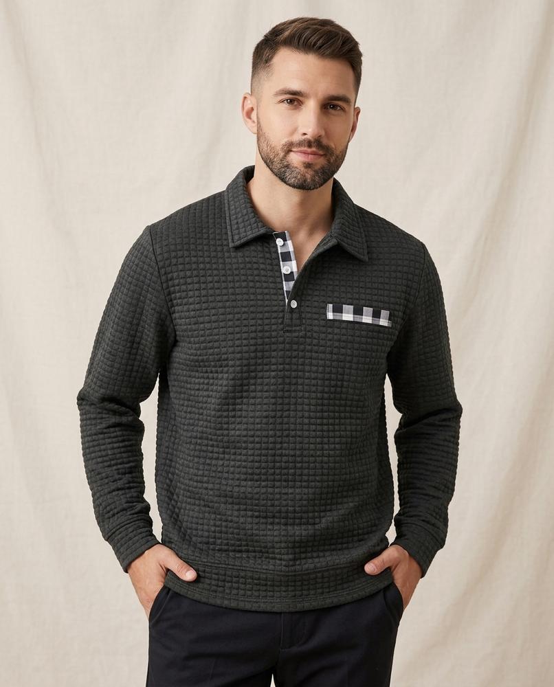 Lands Fashion - Dupiv | Quilted Slim Fit Sweater Men
