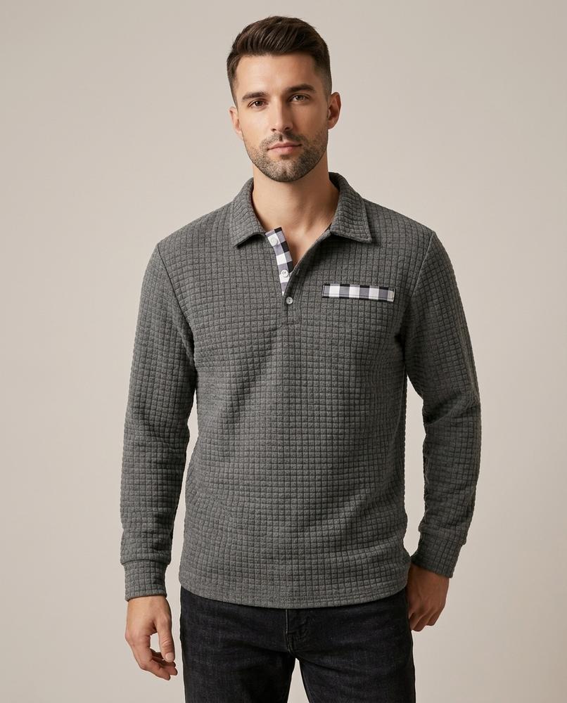 Lands Fashion - Dupiv | Quilted Slim Fit Sweater Men