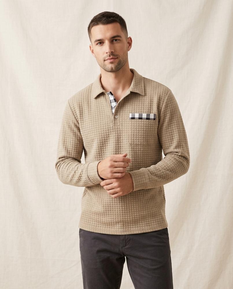 Lands Fashion - Dupiv | Quilted Slim Fit Sweater Men