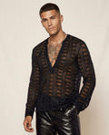 Lands Fashion - Cukiv | Sheer Openwork Shirt Men