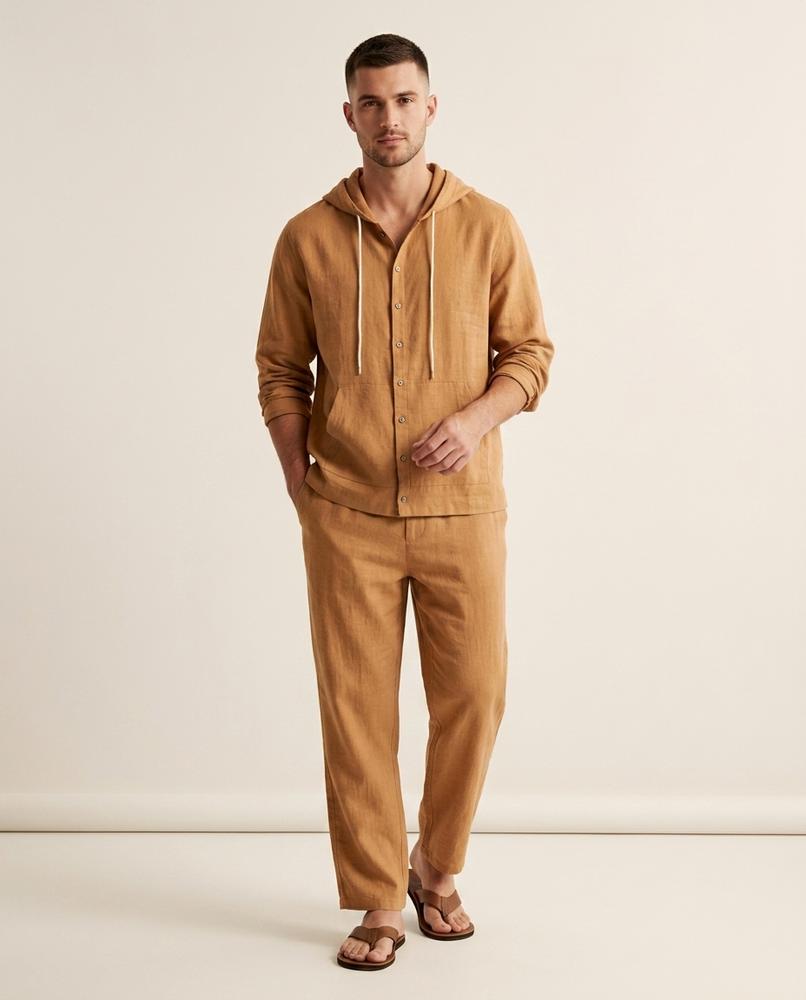 Lands Fashion - Zezet | Linen Hooded Suit Men