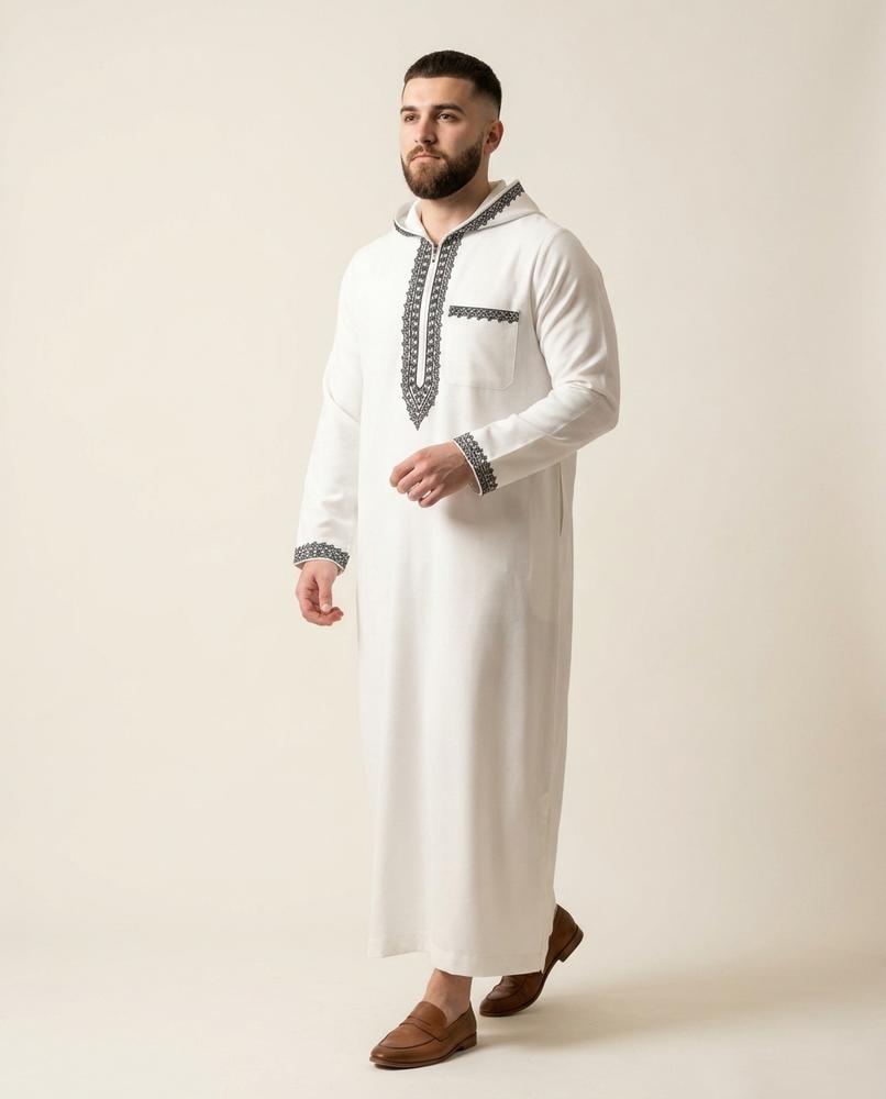 Lands Fashion - Yonid | Lined Embroidered Coat Men