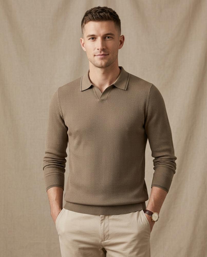 Lands Fashion - Cuwol | Ribbed Tipped Sweater Men