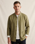 Lands Fashion - Kemad | Band Collar Textured Jacket Men