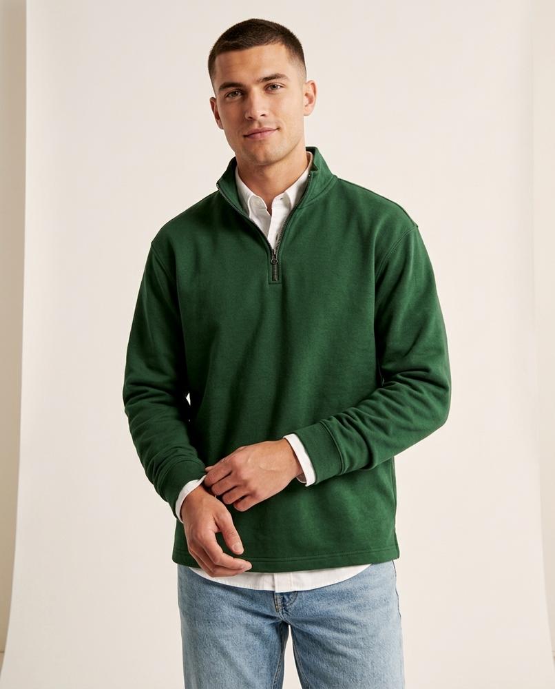Lands Fashion - Cogem | Quarter-Zip Stand-Collar Sweatshirt Men