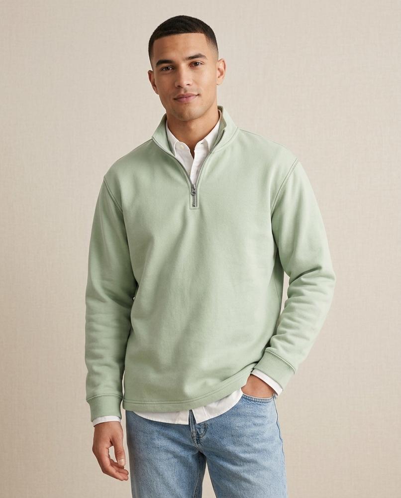 Lands Fashion - Cogem | Quarter-Zip Stand-Collar Sweatshirt Men