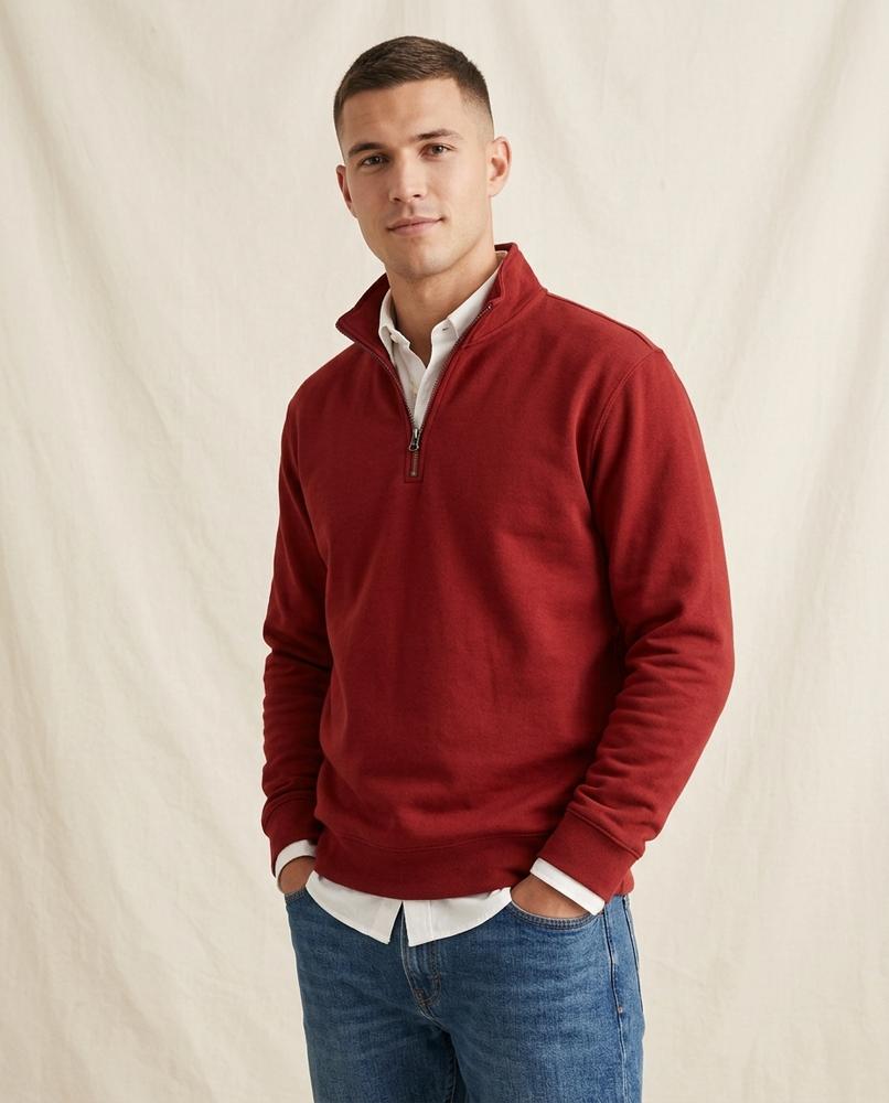 Lands Fashion - Cogem | Quarter-Zip Stand-Collar Sweatshirt Men