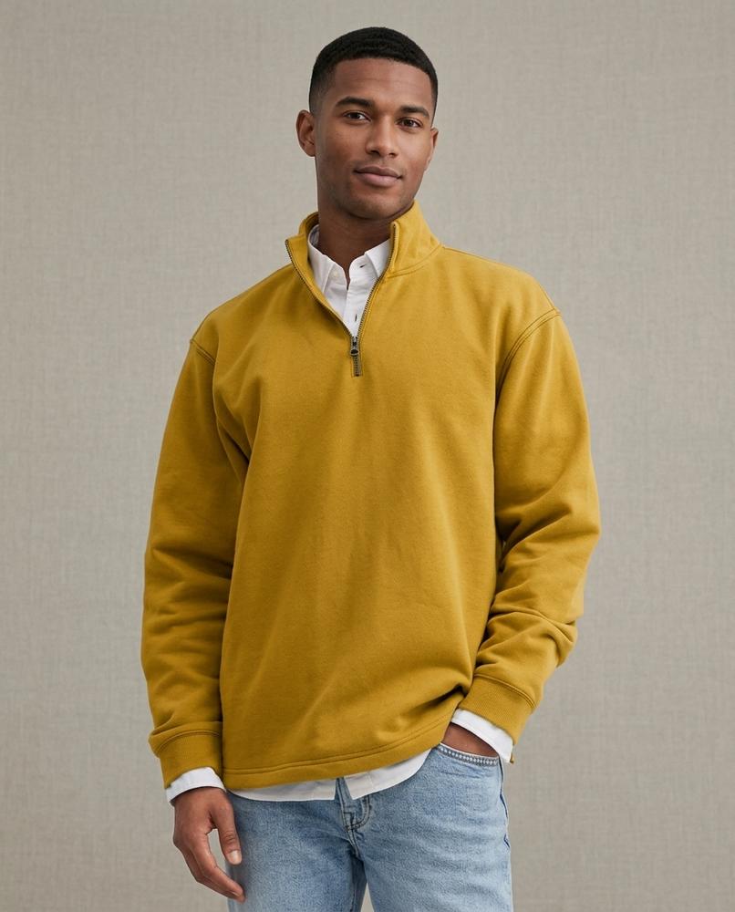 Lands Fashion - Cogem | Quarter-Zip Stand-Collar Sweatshirt Men
