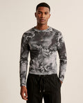 Lands Fashion - Aifud | Printed Long-Sleeved Top Men