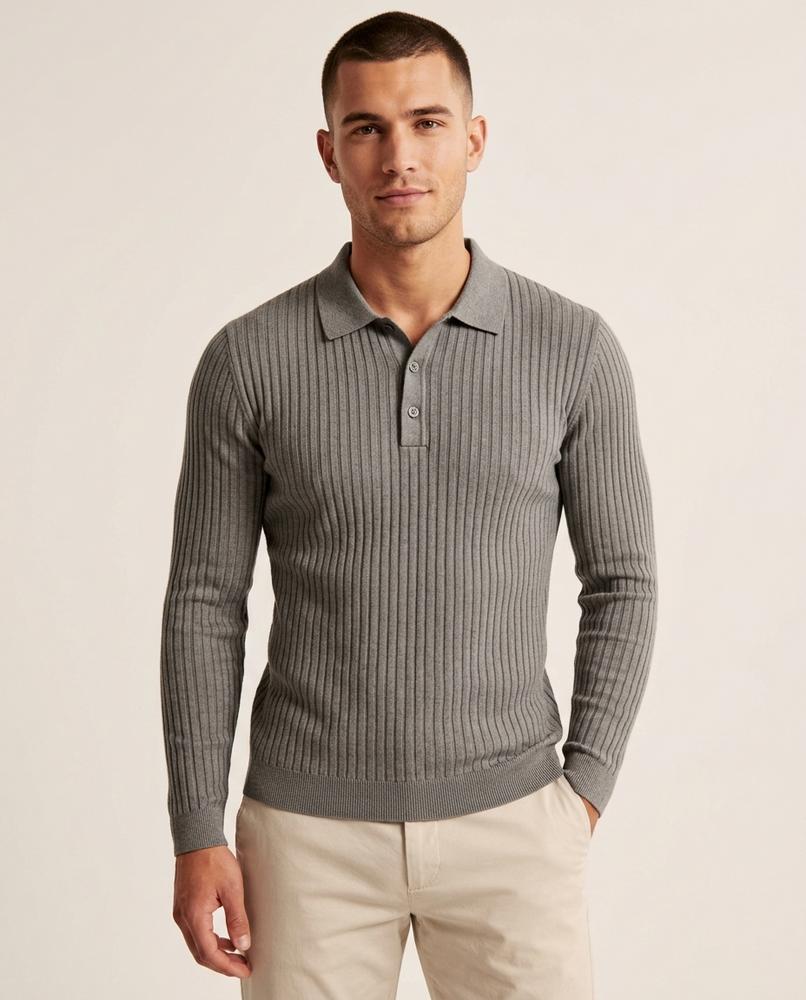 Lands Fashion - Kokim | Rib-Knit Slim-Fit Sweater Men
