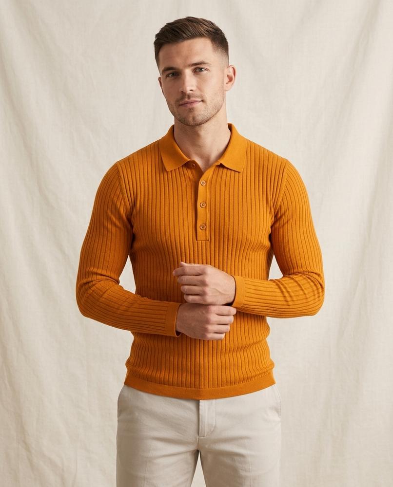 Lands Fashion - Kokim | Rib-Knit Slim-Fit Sweater Men