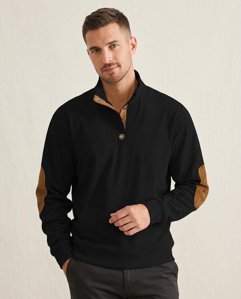 Lands Fashion - Nudul | Ribbed Buttoned Sweater Men