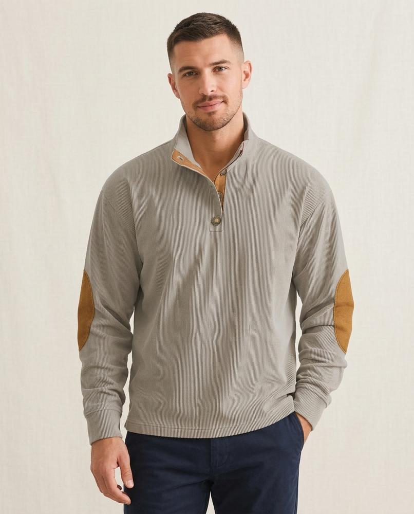 Lands Fashion - Nudul | Ribbed Buttoned Sweater Men