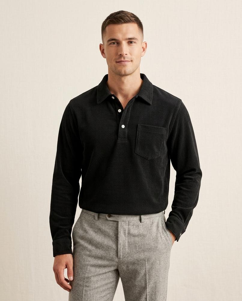 Lands Fashion - Kedod | Corduroy Long-Sleeved Shirt Men