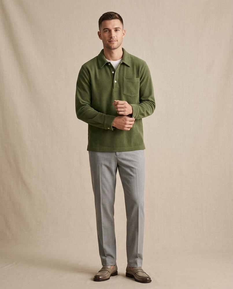 Lands Fashion - Kedod | Corduroy Long-Sleeved Shirt Men