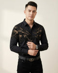 Lands Fashion - Mulin | Embroidered Slim-Fit Shirt Men