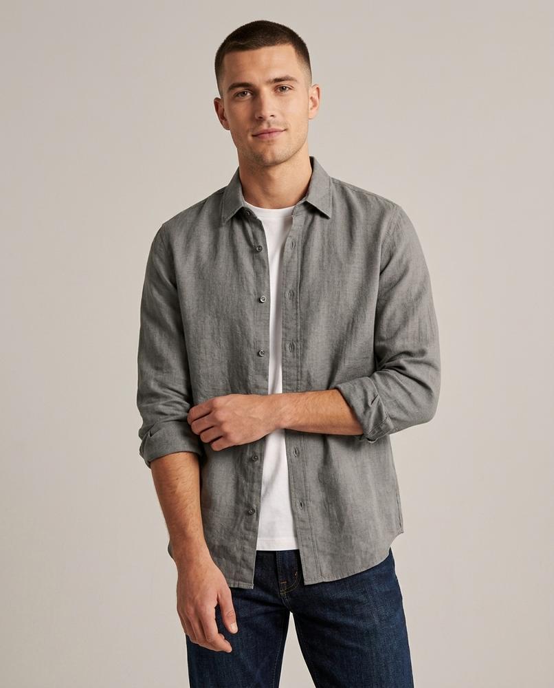Lands Fashion - Renov | Ramie-Blend Button-Up Shirt Men