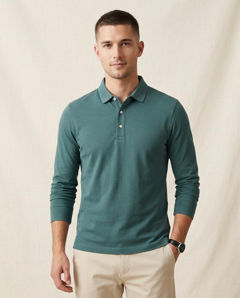 Lands Fashion - Yalin | Long-Sleeved Collared Shirt Men