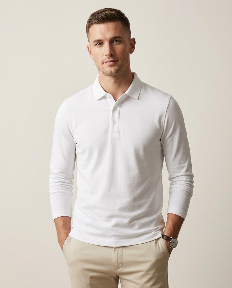 Lands Fashion - Yalin | Long-Sleeved Collared Shirt Men
