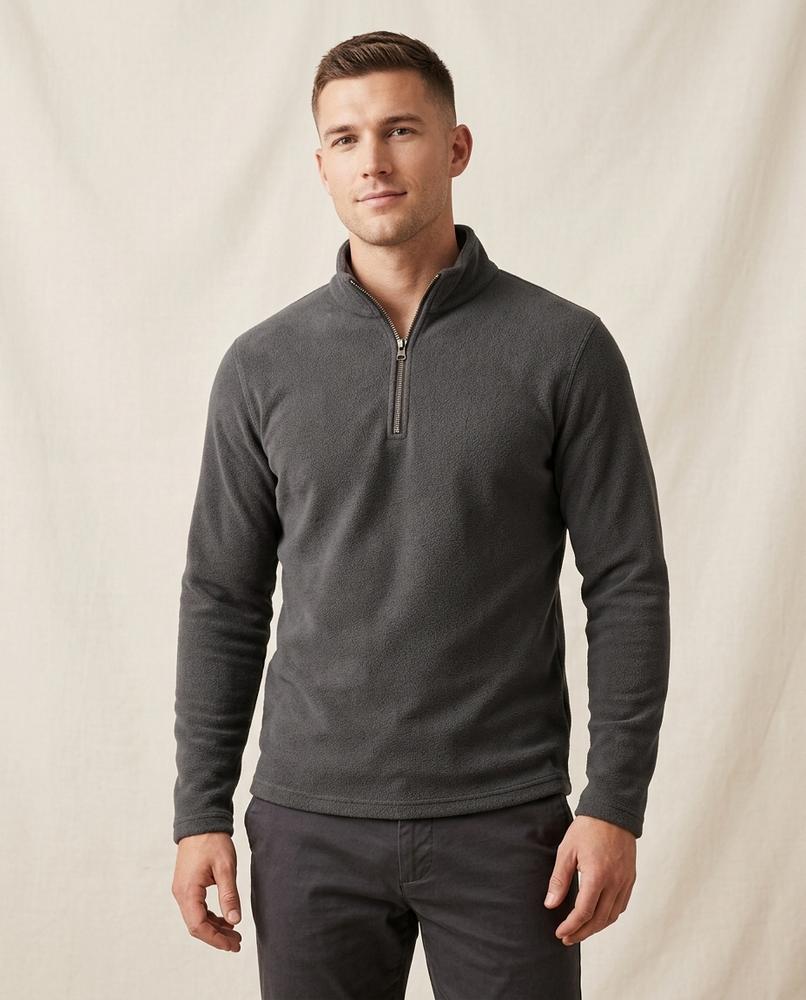 Lands Fashion - Vewid | Half-Zip Wool-Lined Sweater Men