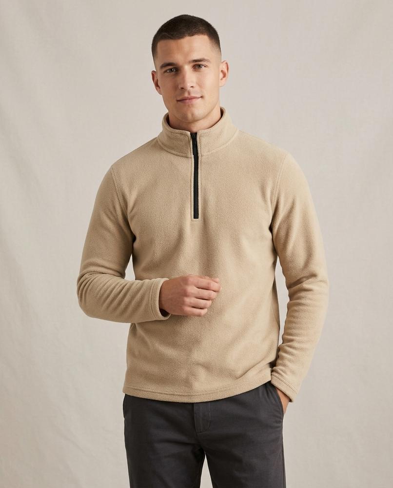 Lands Fashion - Vewid | Half-Zip Wool-Lined Sweater Men